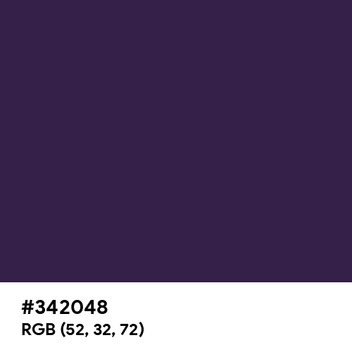 Midnight Purple (Hex code: 342048) Thumbnail