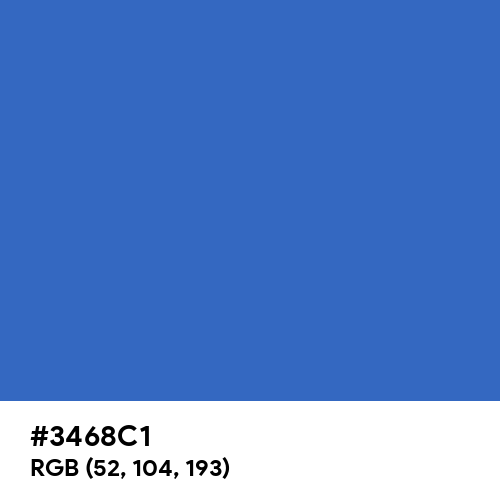 Celtic Blue (Hex code: 3468C1) Thumbnail