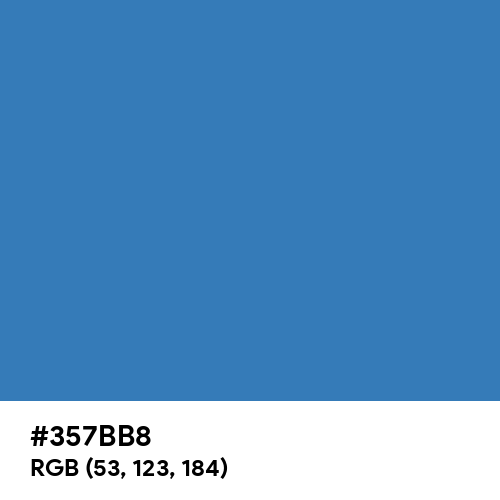Steel Blue (Hex code: 357BB8) Thumbnail