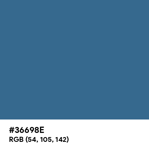 Teal Blue (Hex code: 36698E) Thumbnail