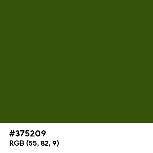 Army Green (Hex code: 375209) Thumbnail