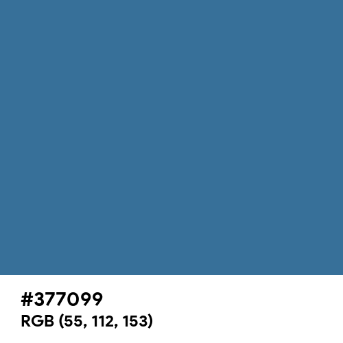 Island Blue (Hex code: 377099) Thumbnail
