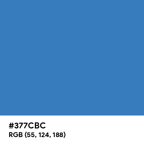Cyan-Blue Azure (Hex code: 377CBC) Thumbnail