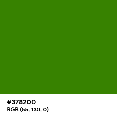 Metallic Green (Hex code: 378200) Thumbnail