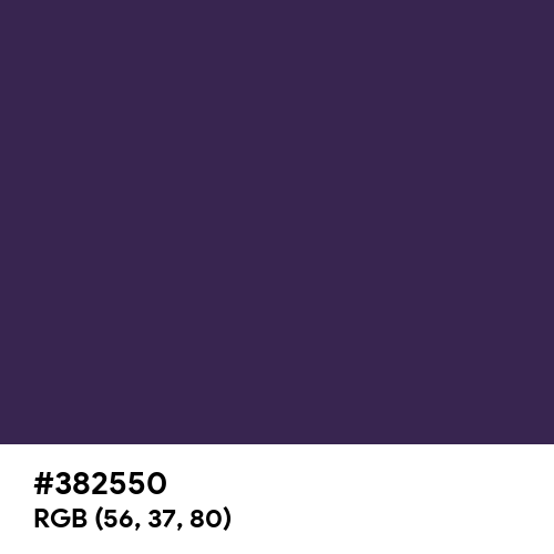 American Purple (Hex code: 382550) Thumbnail