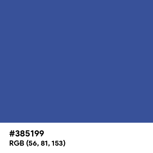 Chinese Blue (Hex code: 385199) Thumbnail