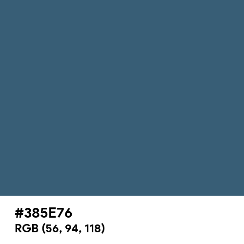 Metallic Blue (Hex code: 385E76) Thumbnail