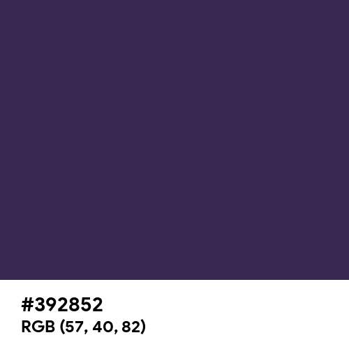 Parachute Purple (Hex code: 392852) Thumbnail