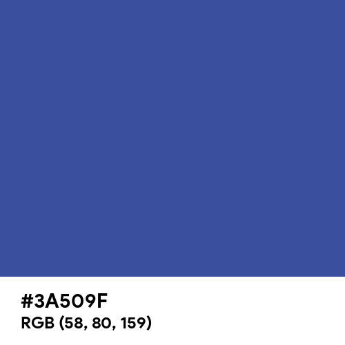 Chinese Blue (Hex code: 3A509F) Thumbnail