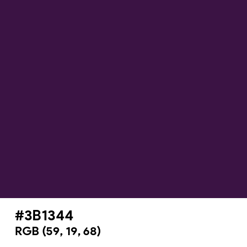 Dark Royal Purple (Hex code: 3B1344) Thumbnail