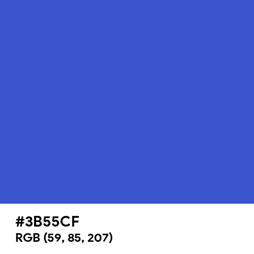 Cerulean Blue (Hex code: 3B55CF) Thumbnail