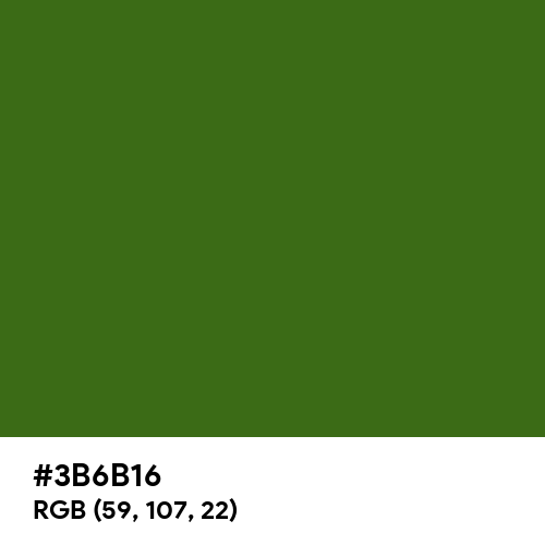 Dark Moss Green (Hex code: 3B6B16) Thumbnail