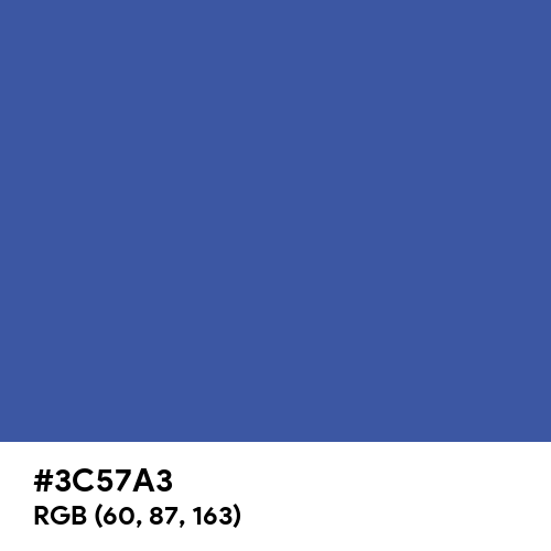 Chinese Blue (Hex code: 3C57A3) Thumbnail