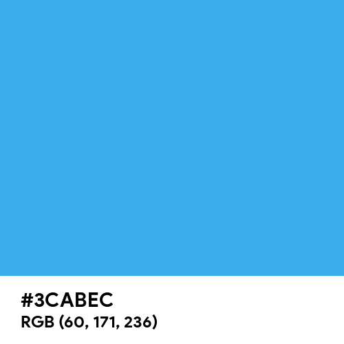 Picton Blue (Hex code: 3CABEC) Thumbnail