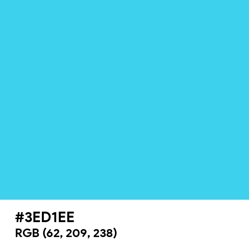 Easter Blue (Hex code: 3ED1EE) Thumbnail