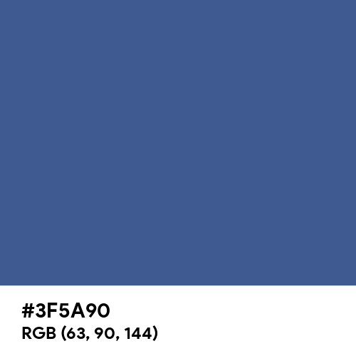 Chinese Blue (Hex code: 3F5A90) Thumbnail