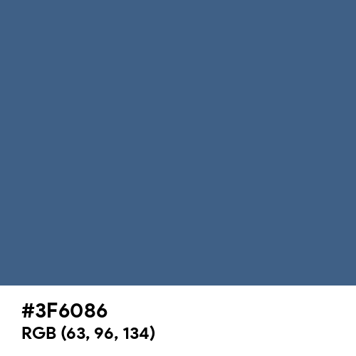 Functional Blue (Hex code: 3F6086) Thumbnail