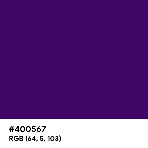 Deep Violet (Hex code: 400567) Thumbnail