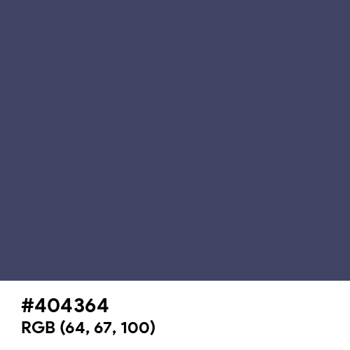 American Blue (Hex code: 404364) Thumbnail
