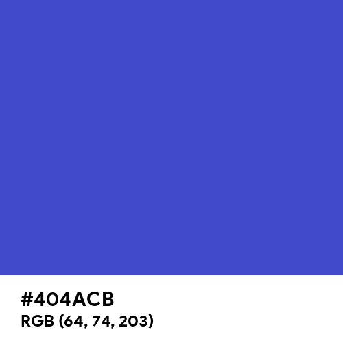 Cerulean Blue (Hex code: 404ACB) Thumbnail