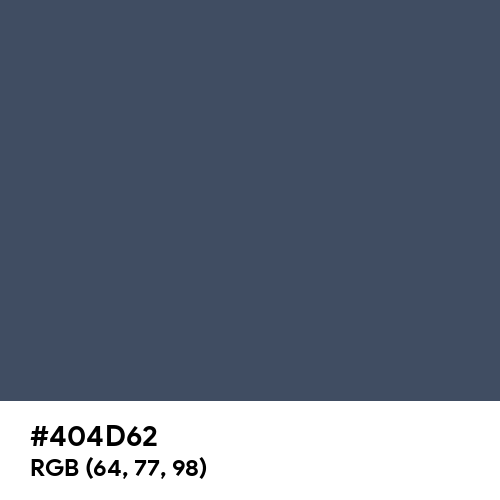 Police Blue (Hex code: 404D62) Thumbnail