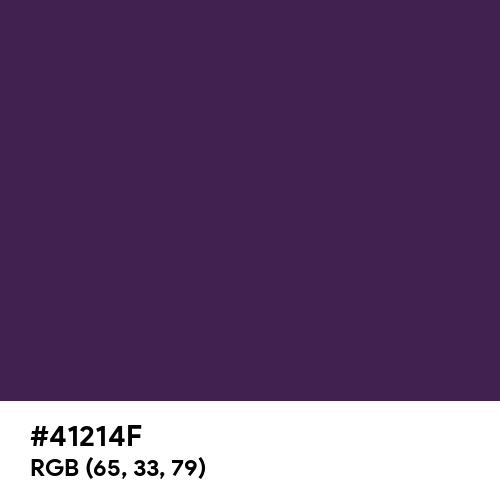American Purple (Hex code: 41214F) Thumbnail