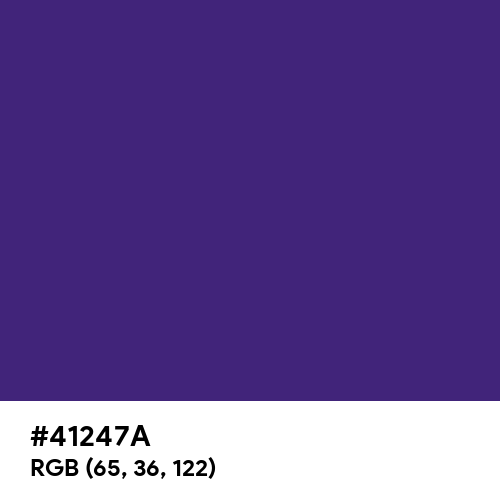 Spanish Violet (Hex code: 41247A) Thumbnail