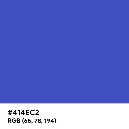 Violet-Blue (Hex code: 414EC2) Thumbnail