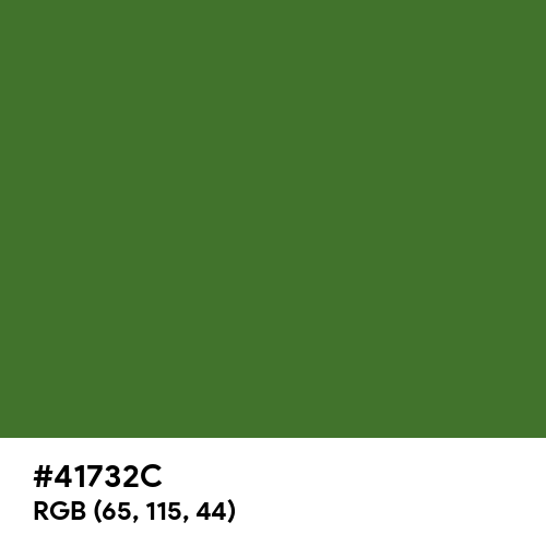 Sap Green (Hex code: 41732C) Thumbnail