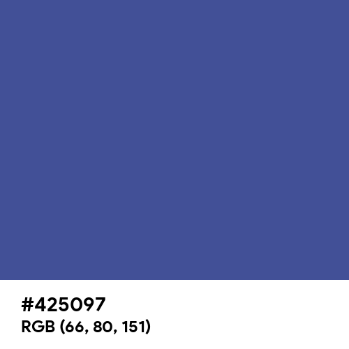 Chinese Blue (Hex code: 425097) Thumbnail