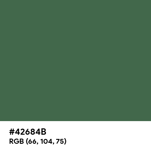 Gray-Asparagus (Hex code: 42684B) Thumbnail