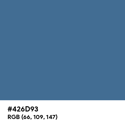Queen Blue (Hex code: 426D93) Thumbnail