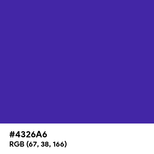 Blue (Pigment) (Hex code: 4326A6) Thumbnail