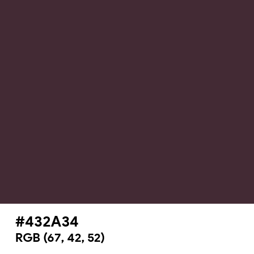 Old Burgundy (Hex code: 432A34) Thumbnail