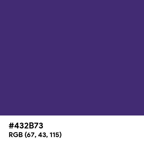 Spanish Violet (Hex code: 432B73) Thumbnail
