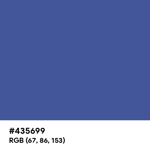 Chinese Blue (Hex code: 435699) Thumbnail