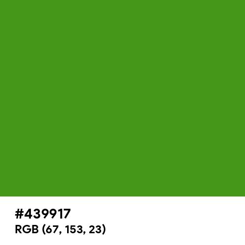 Slimy Green (Hex code: 439917) Thumbnail