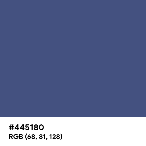 Purple Navy (Hex code: 445180) Thumbnail