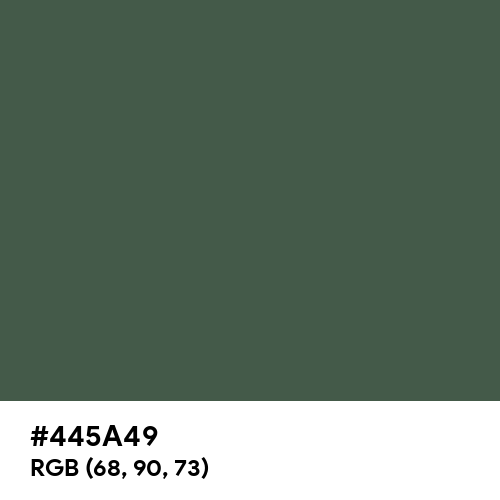 Gray-Asparagus (Hex code: 445A49) Thumbnail