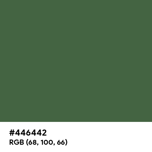 Gray-Asparagus (Hex code: 446442) Thumbnail
