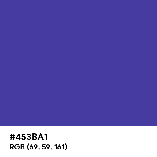 Blue (Pigment) (Hex code: 453BA1) Thumbnail