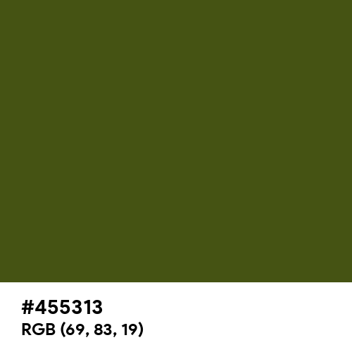 Army Green (Hex code: 455313) Thumbnail