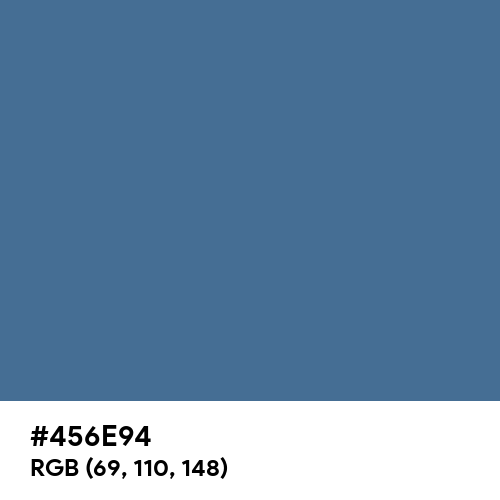 Queen Blue (Hex code: 456E94) Thumbnail