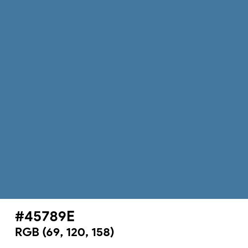 Blue Yonder (Hex code: 45789E) Thumbnail