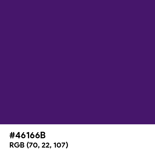 UNA Purple (Hex code: 46166B) Thumbnail