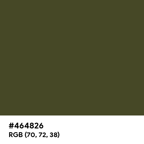 Nori Seaweed Green (Hex code: 464826) Thumbnail