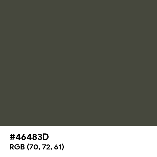 Rifle Green (Hex code: 46483D) Thumbnail