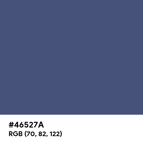 Purple Navy (Hex code: 46527A) Thumbnail