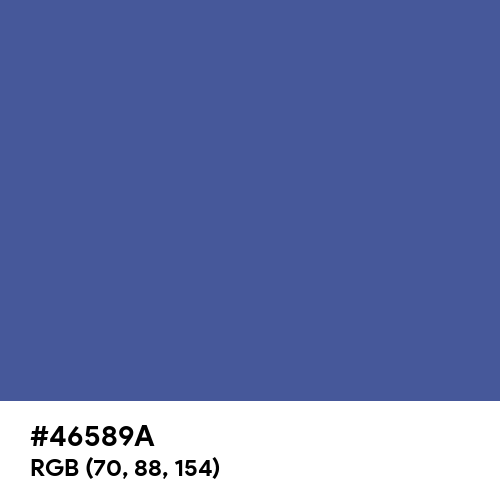 Chinese Blue (Hex code: 46589A) Thumbnail