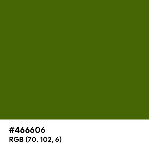 Metallic Green (Hex code: 466606) Thumbnail
